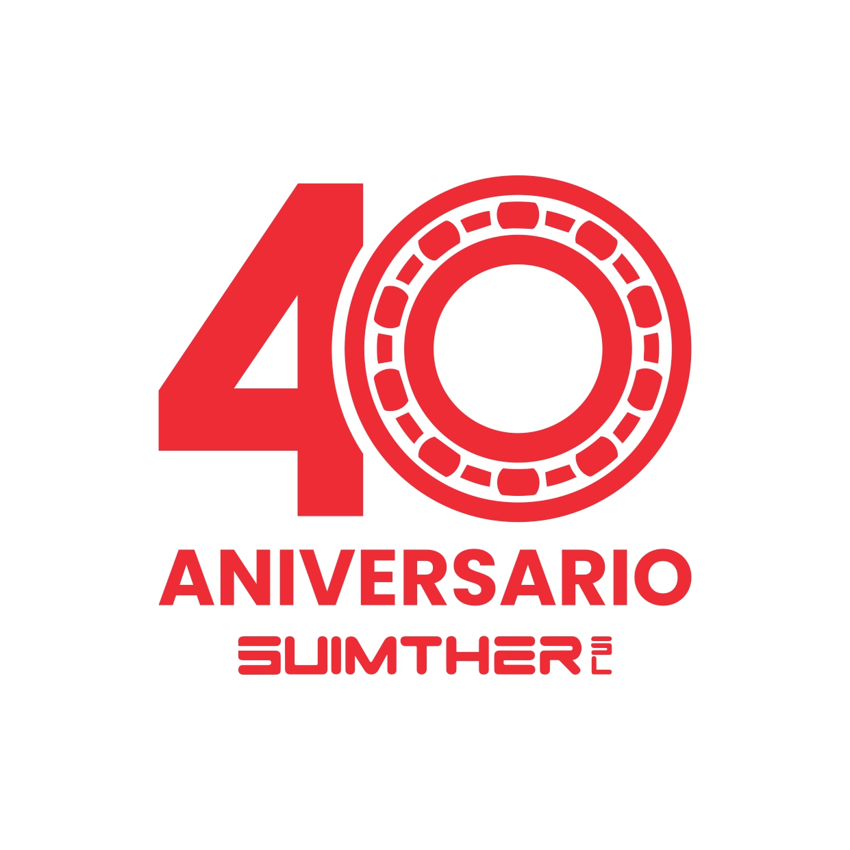 Logo 40 aniversario de Suministros Industriales Suimther SL